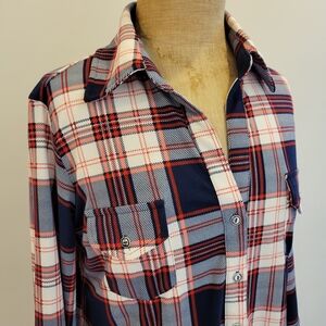 Market & Spruce Perrina Button Down Knit Top